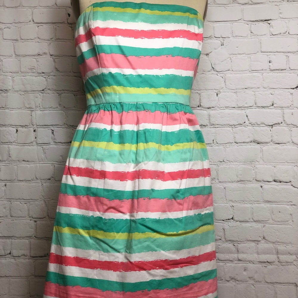 Vineyard Vines Strapless Dress with Pockets